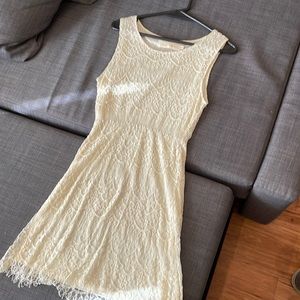 beige dress